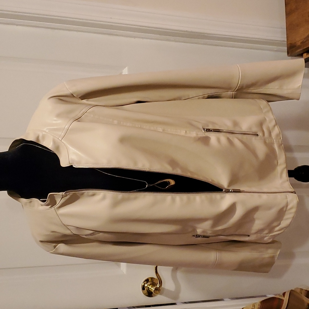 Alfani vegan leather moto jacket